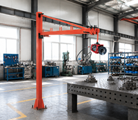 Fabricant professionnel de bras télescopiques de 5 m, 180 ° Alimentateur de fil industriel rotatif à flèche cantilever certifié CE pour usine électrique
