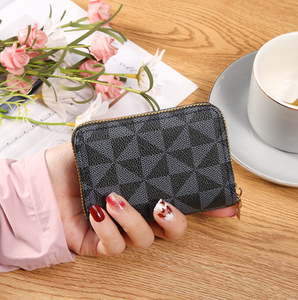 Luxury Catalog Designer <strong>Wallet</strong> Vintage Brown Checker <strong>Wallets</strong> <strong>Travel</strong> Coin Purse Short Card Holder <strong>Women</strong> Clutch Bag - Product Image 6
