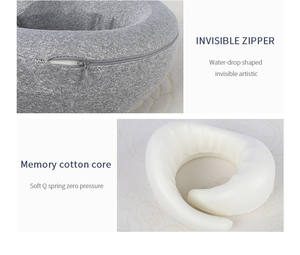 <span class=keywords><strong>Oreiller</strong></span> <span class=keywords><strong>de</strong></span> <span class=keywords><strong>voyage</strong></span> en mousse en forme <span class=keywords><strong>de</strong></span> U pour le cou, support cervical portable détachable personnalisé, best-seller - Product Image 5