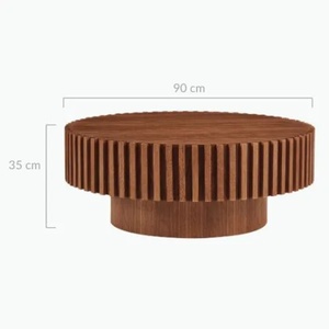 Mesa de Centro Redonda Nórdica, Combinación Moderna para Sala de Estar, Hogar, Apartamento Pequeño, Estilo Simple y Ligero de Lujo, Mesa de Centro para Sala de Estar B&B - Product Image 5
