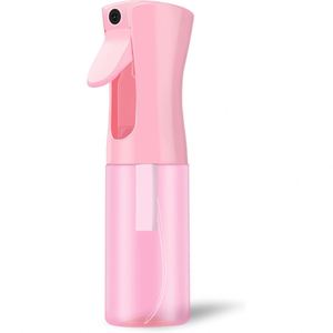 Custom 160ml 200ml 250ml 300ml 5oz <b>Pink</b> Blue Violet Reusable Hair Barber PET Screen Printed Fine Mist Sprayer Continuous <b>Spray</b> - Product Image 1