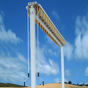 Cadre en alliage d'aluminium Auvent de patio Contrôle <span class=keywords><strong>manuel</strong></span> électrique Conception rétractable <span class=keywords><strong>double</strong></span> face Tissu imperméable-Auvent motorisé - Product Image 1