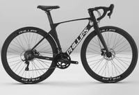 Vélo de route en alliage de magnésium ultra-léger avec fourche à ressort, freins à disque doubles, roues 700C pour adultes, pour le commuting et la course