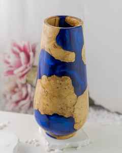 Regalo Perfecto para los Amantes de las Plantas, Macetas de Resina y Madera para Plantas con Acabado de Resina Suave y Madera Natural - Product Image 5