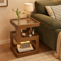 Table basse nordique en bois massif durable et moderne pour le salon
