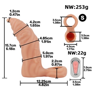 Extensor de Pene Vibrador CITYFUN, Estimulador de Agrandamiento de Pene, Funda Realista para Pene, Anillo para Pene, Juguetes Sexuales - Product Image 3