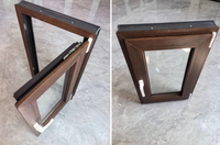 CHANGYI Usa Florida Villa Maison Utiliser Colonial Grill Design Fenêtre Ouragan Classé Upvc Swing Fenêtre à battants avec Flyscreen