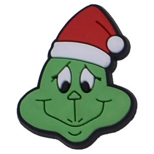 Breloques de décoration de chaussures de Noël <span class=keywords><strong>Grinch</strong></span> en PVC souple en gros HY, breloques personnalisées de marque de créateur pour sabots - Product Image 5