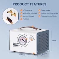 Pompe à vide à diaphragme sans huile GOYOJO, pression réglable, haute précision, 110V/220V, mini filtre de laboratoire, aspiration portable
