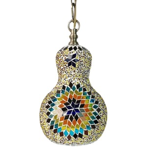 Lustre décoratif artisanal turc en fer et verre, motif bonhomme de neige suspendu, pour restaurants, cafés, hôtels, gîtes, bars, KTV, bains de pieds et spas - Product Image 5