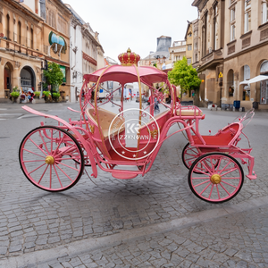 2025 chariot de cheval de citrouille dorée chariot de <span class=keywords><strong>cendrillon</strong></span> pour mariage calèche tirée par des chevaux tourisme tourisme calèche - Product Image 1