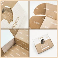 Boîte Cadeau d'Expédition Luxe en Carton Ondulé Imprimé Personnalisé pour T-shirts – Emballage Noir Vêtements T-shirts Vente en Gros