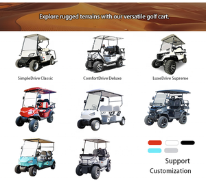 Nouveau chariot de golf électrique 2 + 2 quatre places voiturette de golf pneus de buggy de plage - Product Image 4