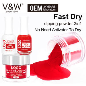 अनुकूलित निजी लेबल सूई पाउडर 1 में 3 प्रणाली रंग पूरी तरह से मैच जेल पोलिश और नाखून लाह - Product Image 3