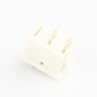 Interrupteur à bascule étanche noir KCD3 6A 250V SPST 2 broches homologué UL