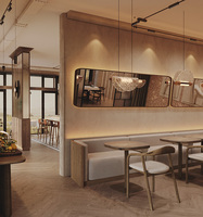 Table de salle à manger en bois de luxe moderne pour restaurant café café pour hôtel ou appartement meubles de restaurant de qualité