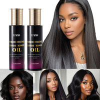 Sérum capillaire personnalisé avec logo OEM ODM à l'huile d'argan et d'olive, traitement capillaire vitaminé, anti-frisottis, pour ajouter de la brillance, huile de soin capillaire