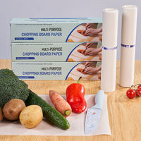 Promotion : Emballage alimentaire jetable multifonctionnel double face, résistant à la graisse, à l'eau et aux hautes températures, en matériaux recyclés