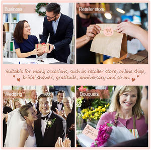 50 Uds. Mini tarjeta de visita con mensaje pequeño, lámina de oro rosa, Gracias por apoyar mis tarjetas de visita pequeñas - Product Image 3