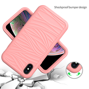 Étui de téléphone portable magnétique ondulé en silicone liquide de haute qualité pour <span class=keywords><strong>iPhone</strong></span> X XR XS Max - Product Image 5