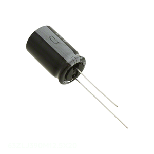 ตัวเก็บประจุ63ZLJ390M12.5X20เรเดียล390 uF ฝาสารส้ม uF 20% 63V ของแท้ - Product Image 1