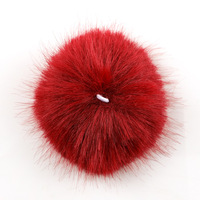 Pompons en fausse fourrure de renard colorés de 8 cm, fabriqués à la main, accessoires DIY pour chapeaux et vêtements, directement de l'usine