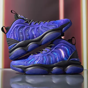 Teenagers <b>Basketball</b> Style Shoes High-Top <b>Basketball</b> Sport Shoes <b>Outdoor</b> Breathable Rubber Casual Leather Shoes <b>Basketball</b> Shoes - Product Image 4