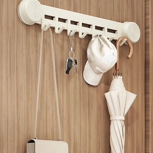 Wholesale Hole-Free Suction Cup Mobile <b>Hook</b> Strong Metal Kitchen & Bathroom Rack for Spoon Spatula Storage Functional Flexible - Product Image 5