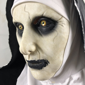 Máscara de Monja con Capucha para Adultos, Máscara de Halloween Espeluznante y Horrible, Disfraz de <span class=keywords><strong>Mujer</strong></span>, Máscara Facial Transpirable para Fiesta de Disfraces - Product Image 4