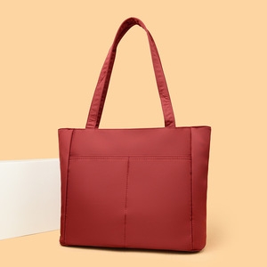 Women's Casual Designer <b>Tote</b> Bag New Trendy Large Capacity Handbag <b>Zip</b> Drawstring Single Handle Nylon Multi-Pocket Portable - Product Image 2