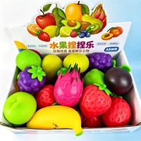 Fruit Crunch Squishy Slow-Rising Fidget Stress Toy voor stressverlichting Fruit Squishy Speelgoed Crunch Fruit Squishy