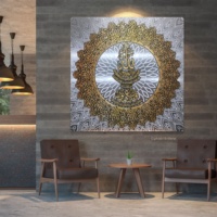Décoration d'hôtel/maison plaque d'aluminium sans cadre impression texte de bénédiction islamique Art mural