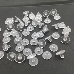 Transparent Silicone Earplugs Round <b>Disc</b> For Earring Making Jewelry Accessories 10000 Pieces Pack - Product Image 3