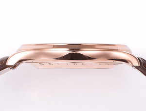 Men Automatic Mechanical Watch with Genuine Leather Strap 316L Rose Gold Plated Stainless Steel Case Sapphire Glass Business - Product Image 5