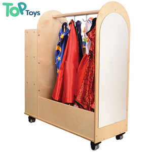 Garderie Dress Up Armoire Casiers Armoire <span class=keywords><strong>Avec</strong></span> Miroir Tout-petits Montessori Préscolaire Salle De Classe Meubles Garderie Fournisseurs - Product Image 2