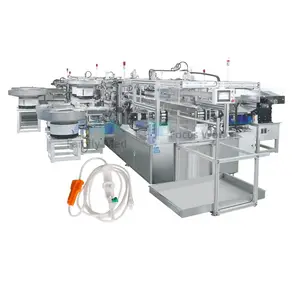 Máquina de montagem de conjunto de infusão por via intravenosa, dando conjunto de linha de produção, dando conjunto de máquina de montagem
