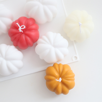 Custom Luxe Siliconen Siliconen Lichaam Verjaardag Hars Siliconen 3d Fruit Pompoen Wax Pot Maken Kaarsvorm Nieuw Voor Kaarsen Maken