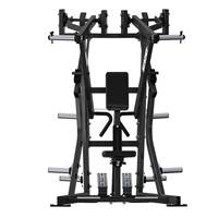 Appareil de musculation commercial Iso-lateral à charge de plaques en acier pour entraînement de la force dorsale, garantie de 10 ans