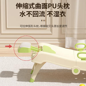 Chaise de bain pliable et inclinable pour bébé Wanhua Town avec siège réglable et barrières de sécurité pour usage domestique - Product Image 4
