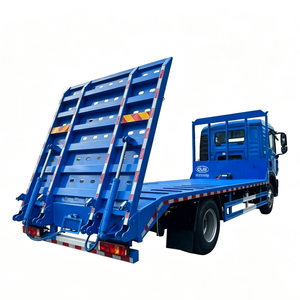 Camion à plateau bas avec échelle hydraulique arrière pour le transport d'excavatrices, nouveau diesel 4x2 pour le transport lourd - Product Image 1