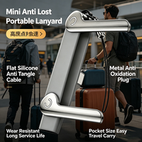 Câble de charge USB-C PD 240W 2-en-1 avec support de téléphone pliable, adaptateur et cordon portable, réglable horizontalement et verticalement