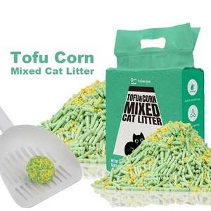 Arena para Gatos de Grado Alimenticio, Mezcla de Maíz y Tofu Natural, 100% Biodegradable, Compostable, Aglomerante, Libre de Polvo, Ecológica - Product Image 1