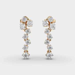 Graceful Gold Plated Diamond <b>Stud</b> <b>Earrings</b> Crafted in 925 Sterling <b>Silver</b> Elegant Fine Jewelry for Bridal Daily Wear Anniversary - Product Image 6