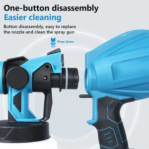 Pistola pulverizadora de pintura sin aire portátil de alta presión de 2.5 mm, inalámbrica, para pintura de coches, pintura de pared de látex y látex manual - Product Image 5