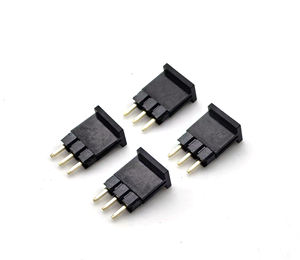 Conector de cabezal de pasador de paso de 2,54mm Fila única Recta SQ0.64mm H: 2,5mm 1*3P - Product Image 1