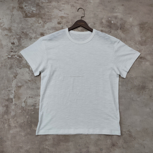 T-shirt in cotone slub personalizzata di alta qualità Squirorkop, tessuto leggero e traspirante, vestibilità oversize squadrata, stile vintage - Product Image 2