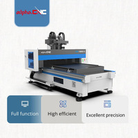 Nouveau produit Routeur à bois CNC à emboîtement entièrement automatique, anti-poussière, contreplaqué MDF, routeur à bois CNC ATC, machine de découpe de panneaux