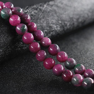 Perles en pierre de jade naturelle, boules polies et lisses, pour conception de bracelets et colliers, diamètre 8mm, offre spéciale, - Product Image 4