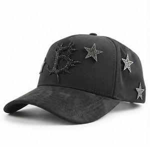 قبعات اللحية الذهبية بالجملة من B CROSS مطلية بالذهب عيار 24 قيراط، قبعات بيسبول ذات 5 ألواح من الجلد المدبوغ بحافة عريضة بجودة G5 - Product Image 1