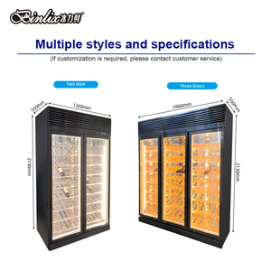 Vitrina Refrigerada Comercial Personalizada de Acero Inoxidable para Vino, para Restaurantes, Hoteles y Bodegas, para Exhibición de Vinos de Alta Gama - Product Image 4